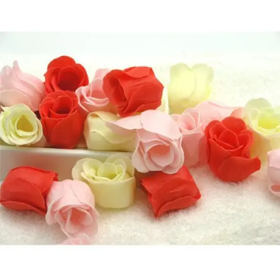Wrapables Scented Rose Soaps (Set of 12), Pink {3}