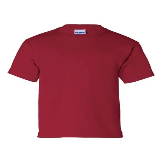 Gildan&reg; Ultra Cotton Youth Crewneck Short Sleeve T-Shirt Cardinal red {1}
