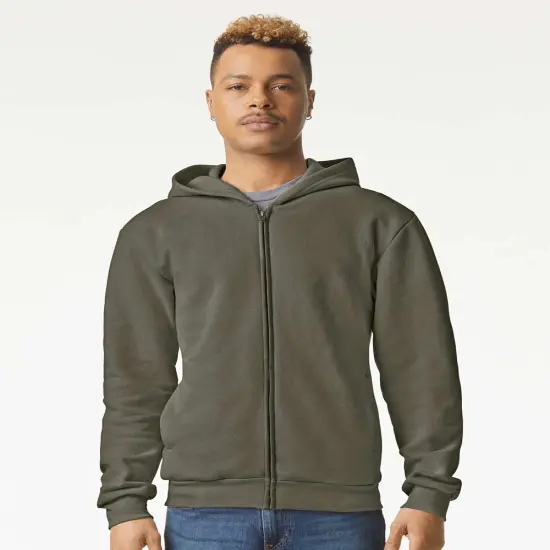 American Apparel&reg; ReFlex Fleece Full-Zip Hoodie Lieutenant {1}