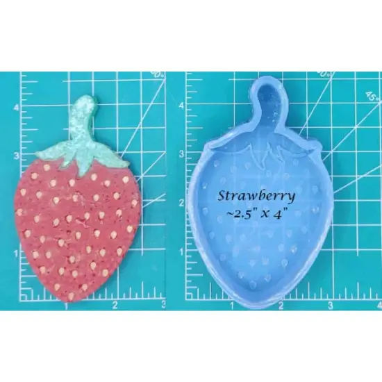 Strawberry silicone freshie mold {1}