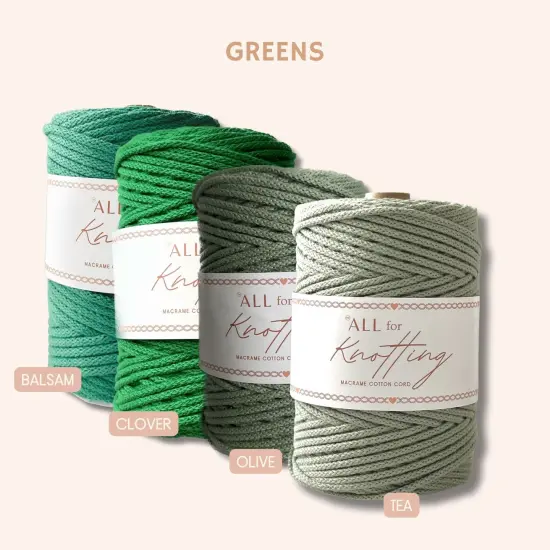 5mm Braided Cords for Macrame, approx 390ft/130yds - All for Knotting Balsam {1}