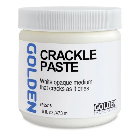 Golden Crackle Paste - 16 oz jar {1}