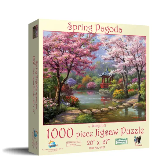 Sunsout Spring Pagoda 1000 pc Jigsaw Puzzle 41167 {3}