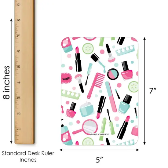 Big Dot of Happiness Spa Day - Bingo Cards and Markers - Girls Makeup Party Bingo Game - Set of 18 {6}