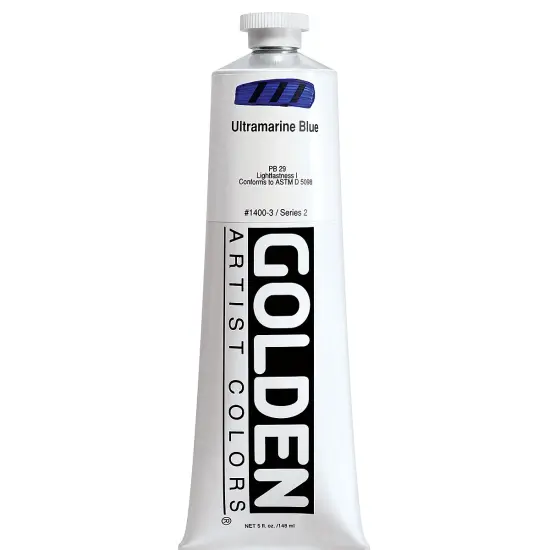 Golden Heavy Body Artist Acrylics - Ultramarine Blue, 5 oz Tube {2}