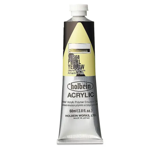 Holbein Heavy Body Artist Acrylics - Pearl Yellow, 60 ml tube {1}