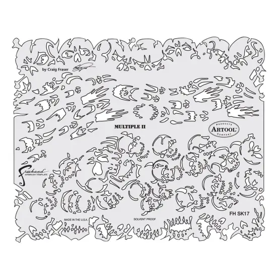 Iwata Artool Freehand Template - Return of Skull Master Multiple II {2}