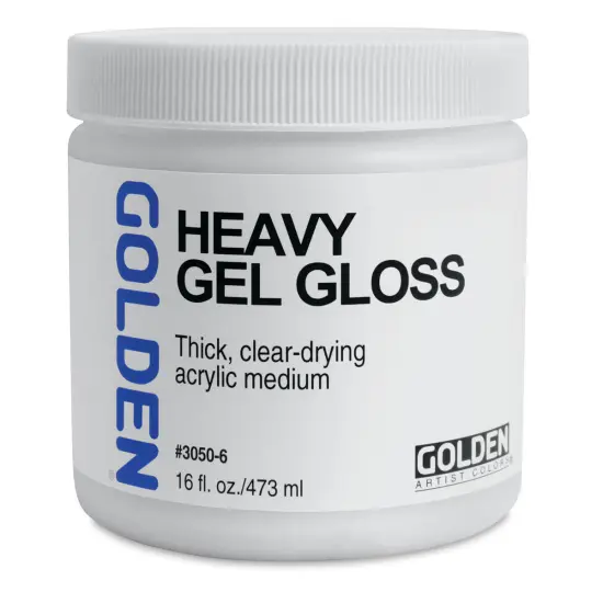 Golden Heavy Acrylic Gel Medium - Gloss, 16 oz jar {1}