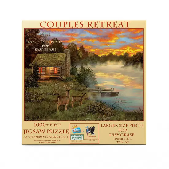 Sunsout Couples Retreat 1000 pc Large Pieces Jigsaw Puzzle 50121 {4}