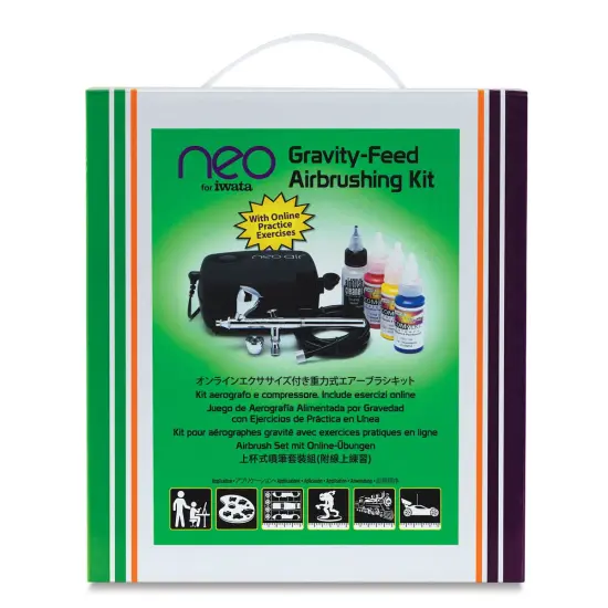 Neo for Iwata Gravity-Feed Airbrushing Kit {1}