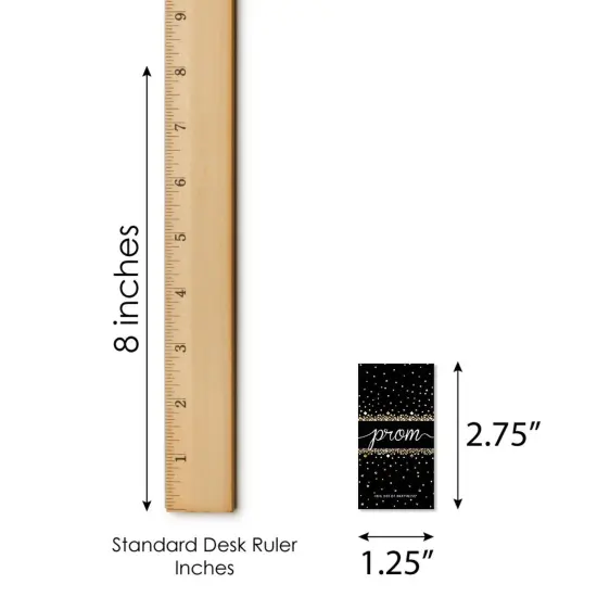 Big Dot of Happiness Prom - Mini Candy Bar Wrapper Stickers - Prom Night Party Small Favors - 40 Count {6}