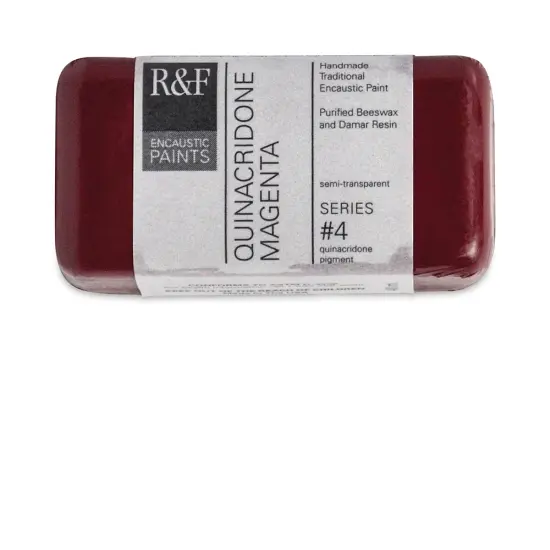 R&F Encaustic Paint Block - Quinacridone Magnenta, 40 ml block {2}