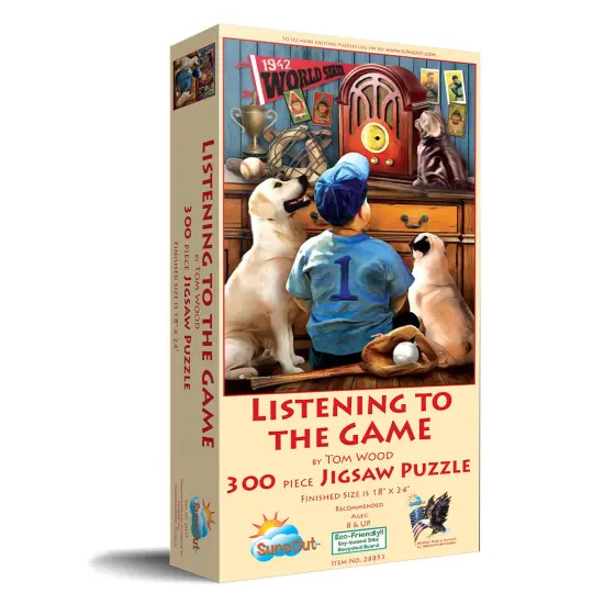 Sunsout Listening to the Game 300 pc Jigsaw Puzzle 28853 {3}