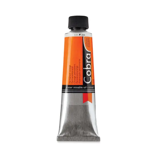Cobra Artist Water Mixable Oil Paint - Permanent Orange, 150 ml tube {1}