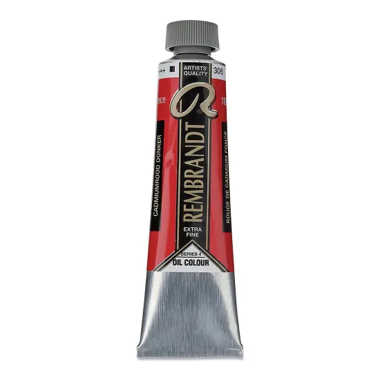 Rembrandt Artists' Oil Color - Cadmium Red Deep, 40 ml tube {2}