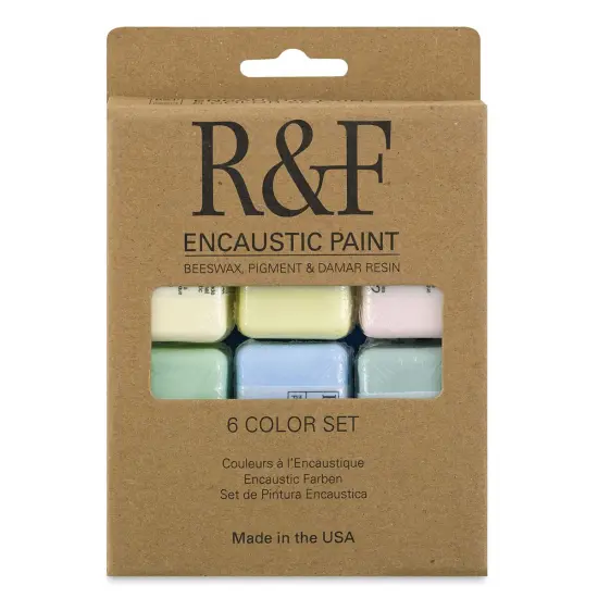 R&F Encaustic Paint - Set of 6, Chromatic Tones, 40 ml {1}