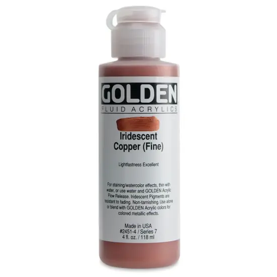 Golden Fluid Acrylics - Iridescent Copper (Fine), 4 ozbottle {1}