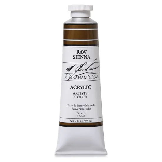 M. Graham Artists' Acrylics - Raw Sienna, 2 oz tube {1}