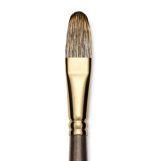 Winsor & Newton Monarch Mongoose Brush - Filbert, Long Handle, Size 16 {1}