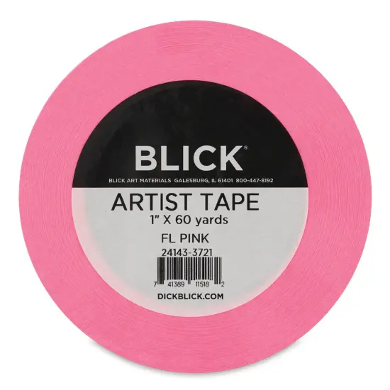 Blick Artist Tape - Fluorescent Pink, 1" x 60 yds {1}