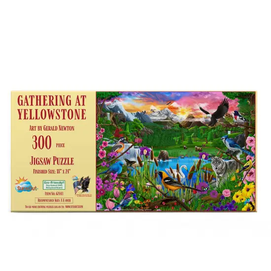 Sunsout Gathering at Yellowstone 300 pc Jigsaw Puzzle 62443 {4}