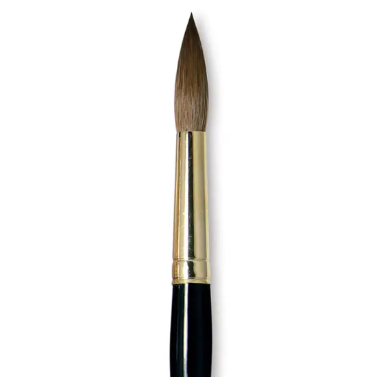 Da Vinci Maestro Kolinsky Brush - Full Belly Round, Short Handle, Size 14 {1}