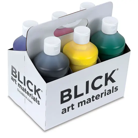 Blick Premium Grade Tempera - Set of 6, Basic Colors, Pints {2}
