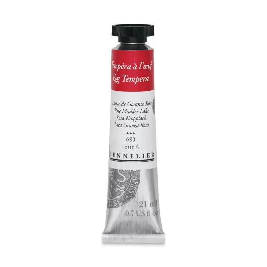 Sennelier Artists Egg Tempera- Rose Madder Lake, 21 ml tube {1}