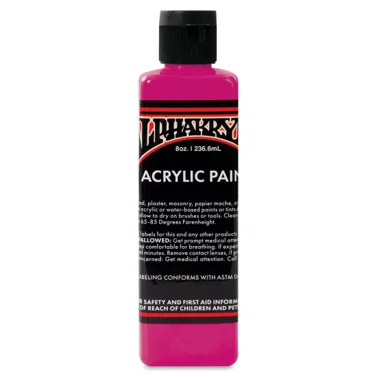 Alpha6 Alphakrylic Acrylic Paint - Electroshock Magenta, 8 oz {1}