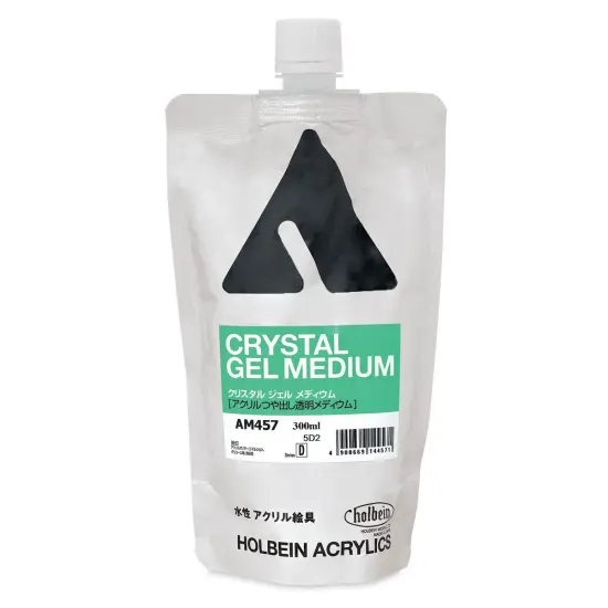 Holbein Acrylic Medium - Crystal Gel Medium, 300 ml pouch {2}
