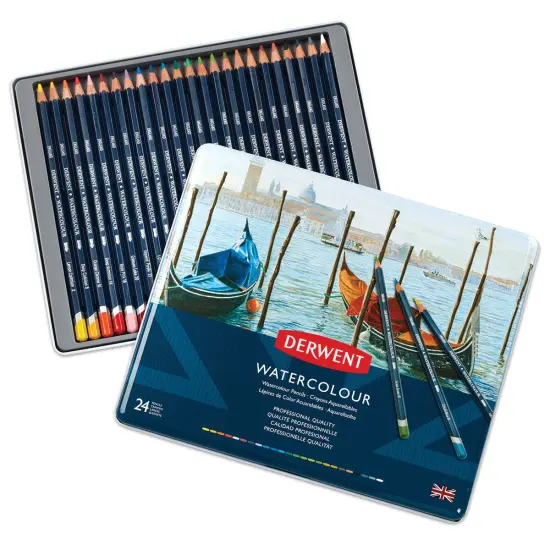 Derwent Watercolor Pencil Set - Assorted Colors, Set of 24 {2}