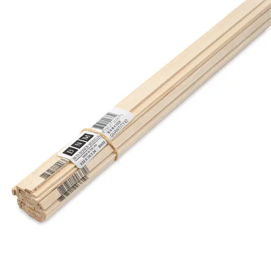 Bud Nosen Basswood Sticks - 3/32" x 1/4" x 24", 42 Sticks {1}