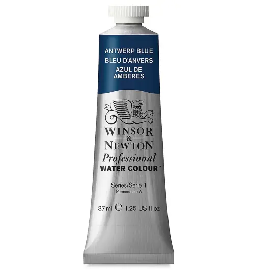Winsor & Newton Professional Watercolor - Antwerp Blue, 37 ml Tube {2}