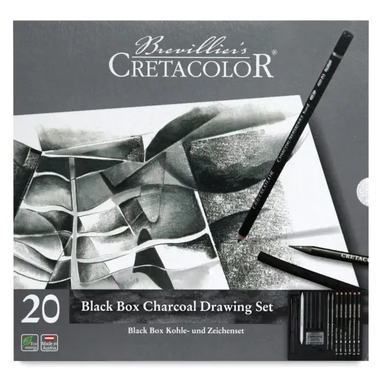 Cretacolor Black Box Charcoal Drawing Set - Complete Set {1}