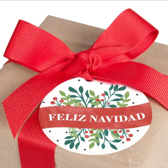 Big Dot of Happiness Feliz Navidad - Holiday and Spanish Christmas Party To and From Favor Gift Tags (Set of 20) {4}