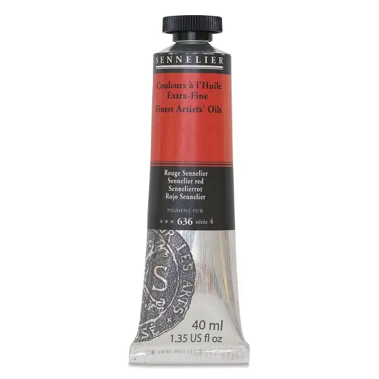 Sennelier Artists' Extra Fine Oil Paint - Sennelier Red, 40 ml tube {2}