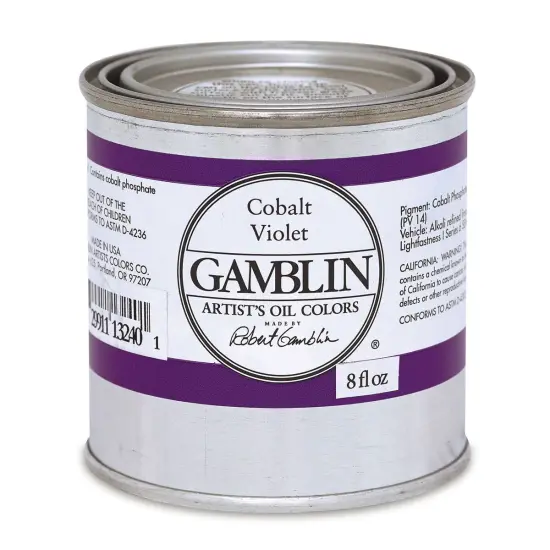 Gamblin Artist's Oil Color - Cobalt Violet, 8 oz Can {1}