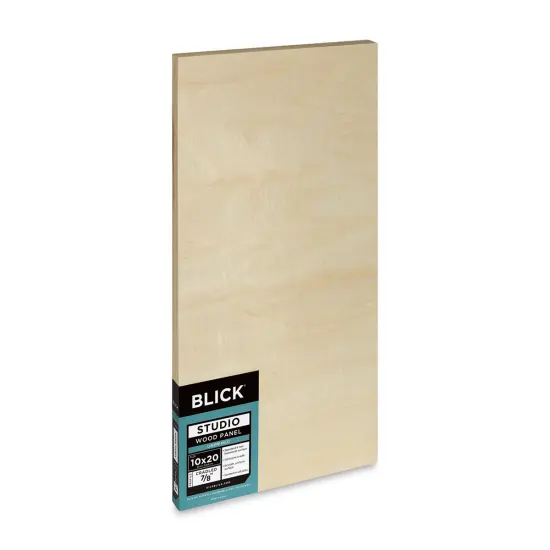 Blick Studio Artists' Wood Panel - Flat Cradle, 10" x 20", 7/8" Cradle {1}