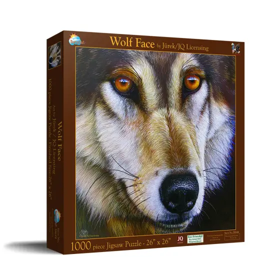 Sunsout Wolf Face 1000 pc Jigsaw Puzzle 58644 {2}