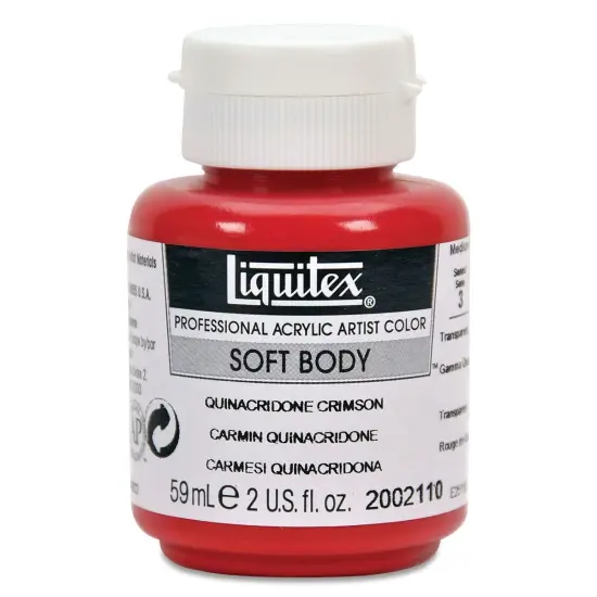 Liquitex Soft Body Artist Acrylics - Quinacridone Crimson, 59 ml bottle {1}