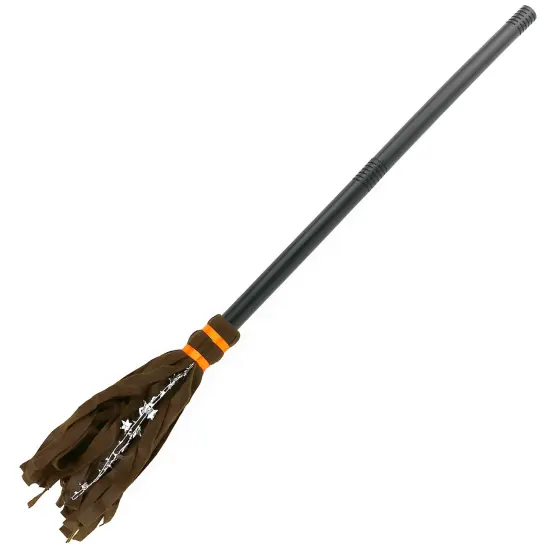 Witch Broomstick Costume Accessories - Realistic Wizard Flying Felt Broom Stick Costumes Accessory for All Children {1}