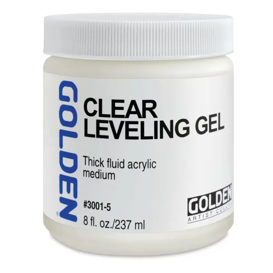 Golden Acrylic Medium - Clear Leveling Gel, 8 oz jar {1}