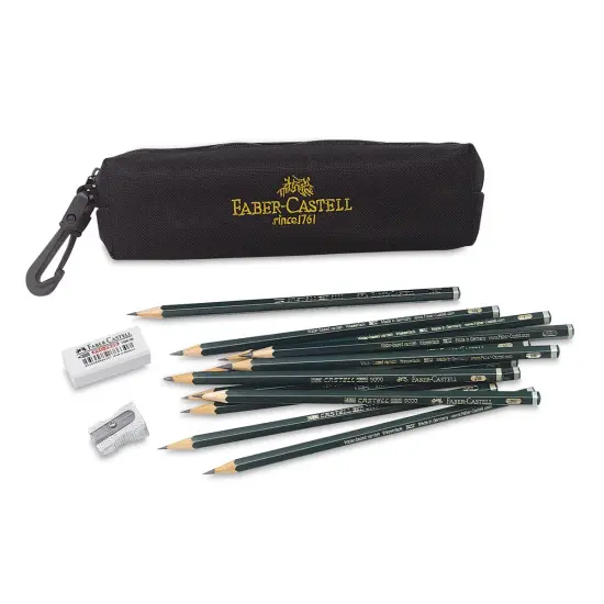 Faber-Castell 9000 Pencil Set - Graphite, Set of 15 {1}
