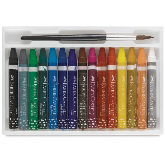 Faber-Castell Set of 15 Watercolor Crayons with Brush - Set of 15 {2}