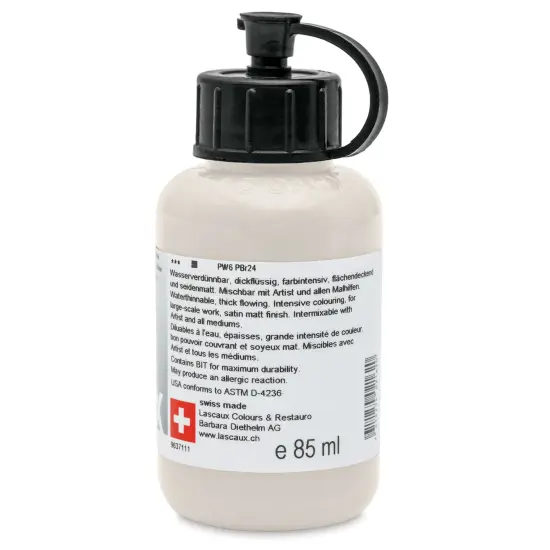 Lascaux Studio Acrylics - Shell White, 85 ml bottle {1}