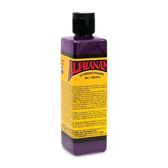 Alpha6 Alphanamel Lettering Enamel - Alpha Purple, 236.6 ml, Bottle {1}