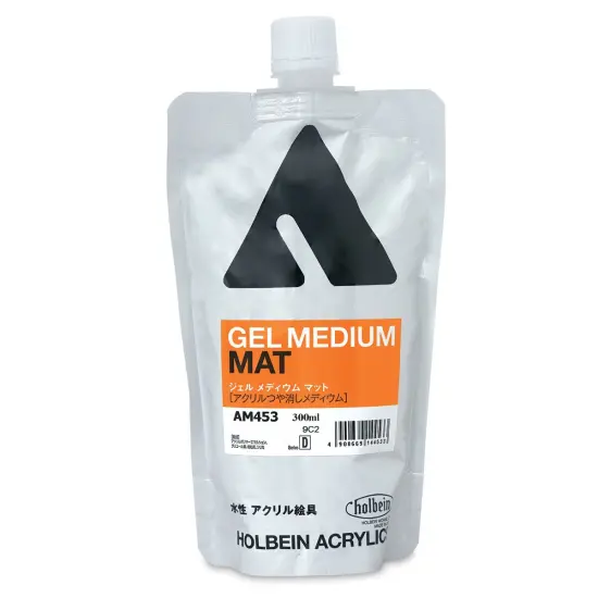 Holbein Acrylic Medium - Matte Gel Medium, 300 ml pouch {2}