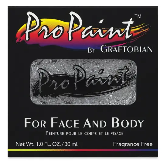 Graftobian Pro Paint Face and Body Paint - Silver Sterling, 30 ml {1}
