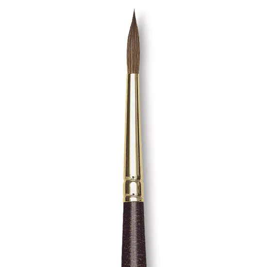 Da Vinci Harbin Kolinsky Brush - Sharp Round, Short Handle, Size 4 {2}