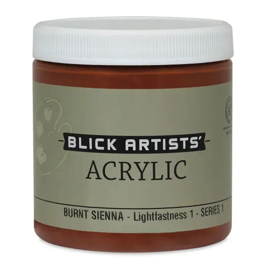 Blick Artists' Acrylic - Burnt Sienna, 8 oz jar {1}